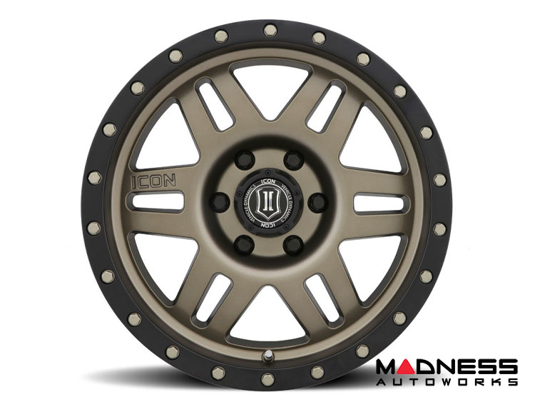 Ford Bronco Custom Wheels (1) - Six Speed - Bronze - 17 X 8.5 / 6 x 5.5 / 25mm / 5.75" - Icon 